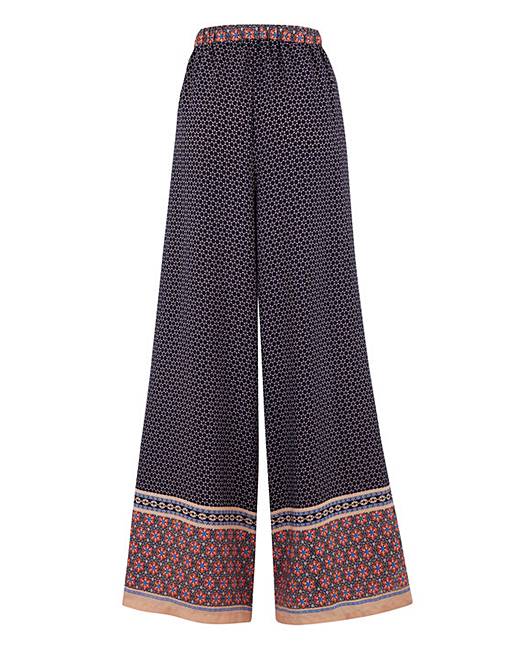 Alice & You Print Wide Leg Trousers | Simply Be
