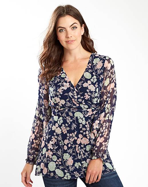 Joe Browns Floral Wrap Tunic | Simply Be