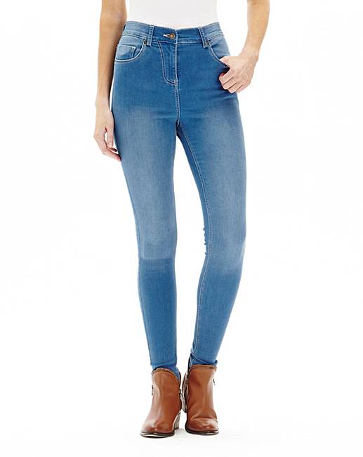 Lucy High Waist Skinny Jeans Reg | Simply Be