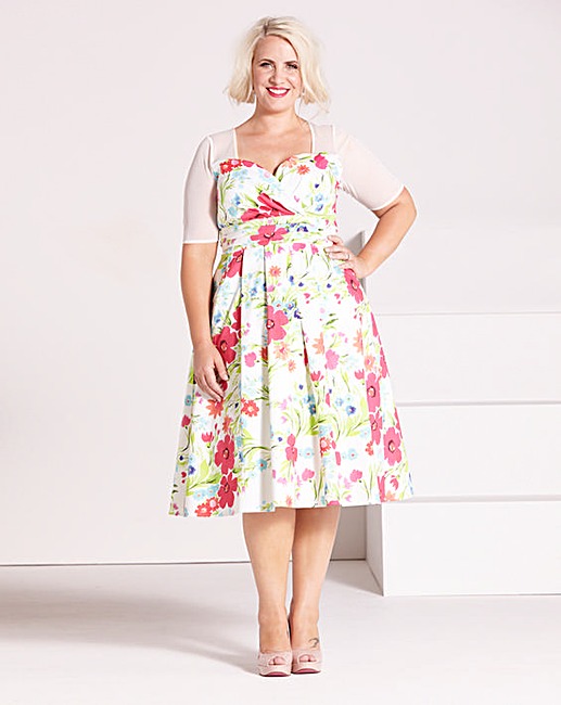 Claire Richards Print Prom Dress | Fashion World