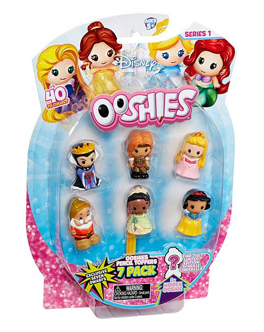 Ooshies Disney Princess 7 Pack | J D Williams