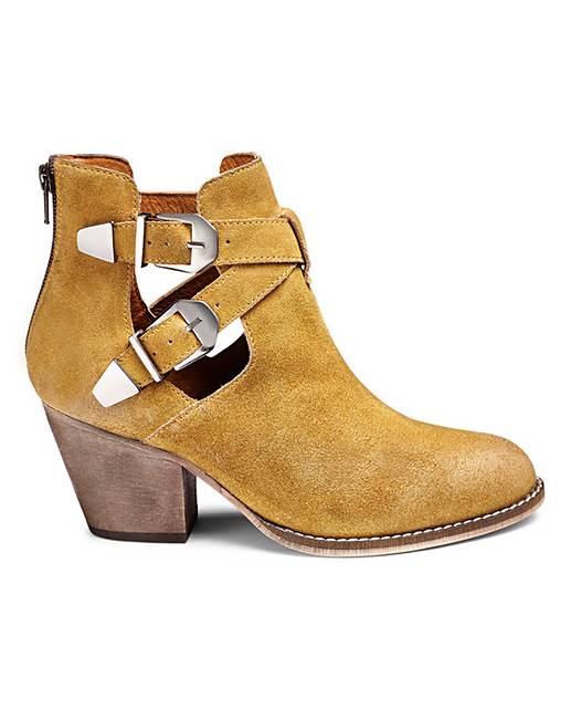 Catwalk Cut Out Ankle Boots E Fit | Fashion World
