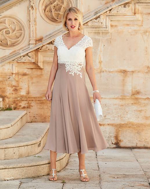 Nightingales Dress With Lace Detail | Fifty Plus