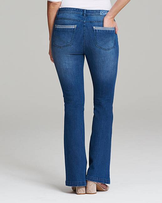 Eve Patched Bootcut Jeans - Reg | Simply Be