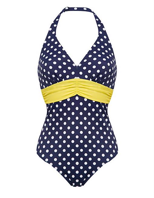 Tuscany Spot Underwired Swimsuit | Simply Be