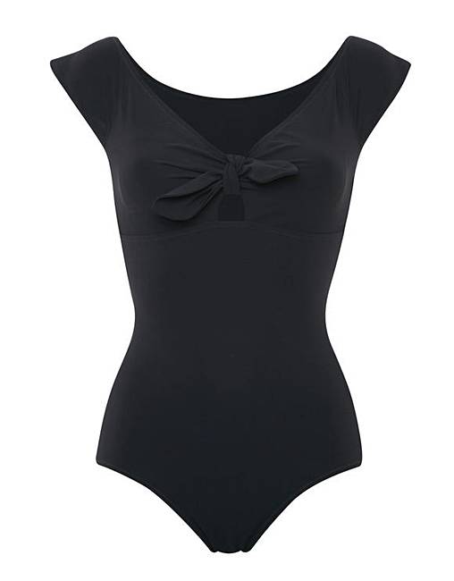 Icon Bardot Off The Shoulder Swimsuit | Simply Be