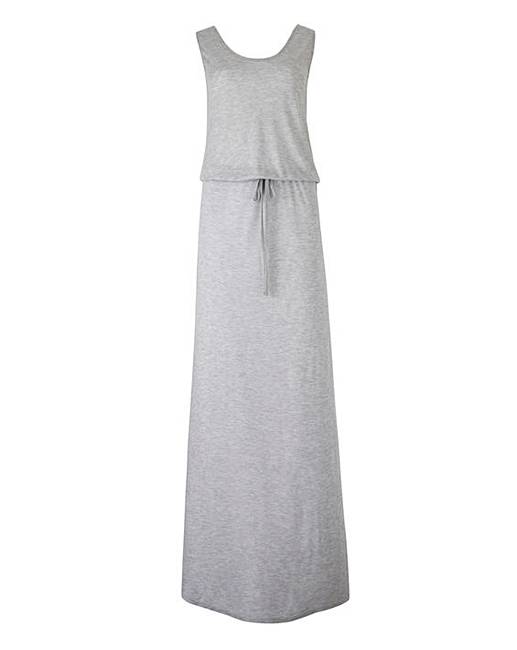 Grey Marl Jersey Holiday Maxi Dress | J D Williams