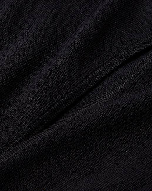 Black Sleeveless Waterfall Cardigan | Simply Be
