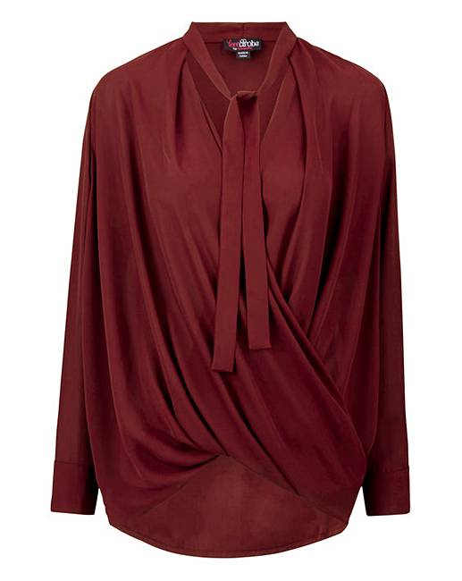 Lovedrobe Wrap Front Blouse | Simply Be