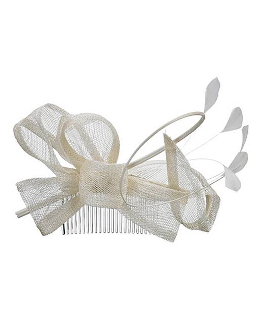 Ivory Comb Fascinator Simply Be