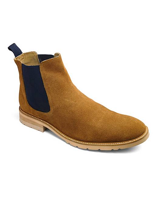 Trustyle Tan Suede Chelsea Boot | High & Mighty