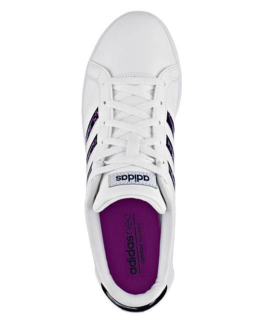 adidas coneo qt leather ladies trainers grey adidas coneo qt leather ladies trainers grey