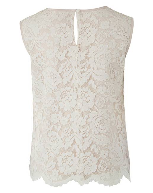 Joanna Hope Lace Shell Top | J D Williams