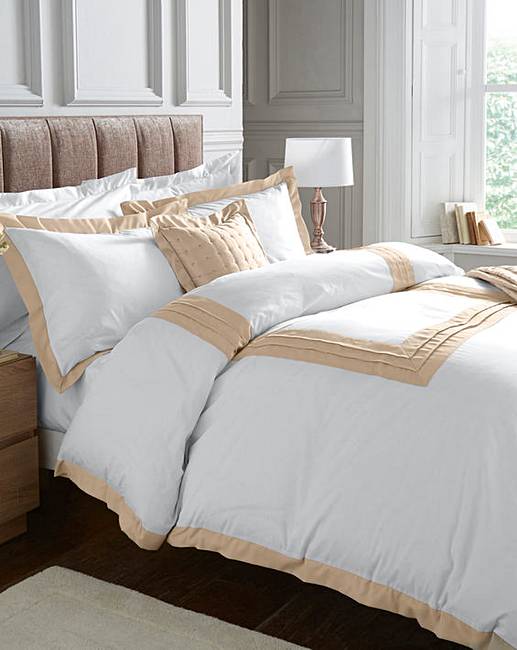 Grace Oxford Trim Duvet Cover Set J D Williams