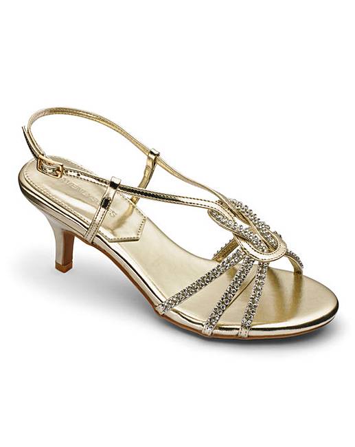 Heavenly Soles Diamante Sandals EEE Fit | Fashion World