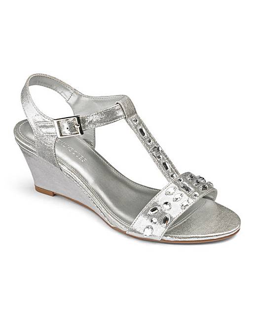 Heavenly Soles Jewel Sandals EEE Fit | Marisota