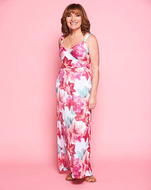 Lorraine Kelly Pleated Maxi Dress J D Williams