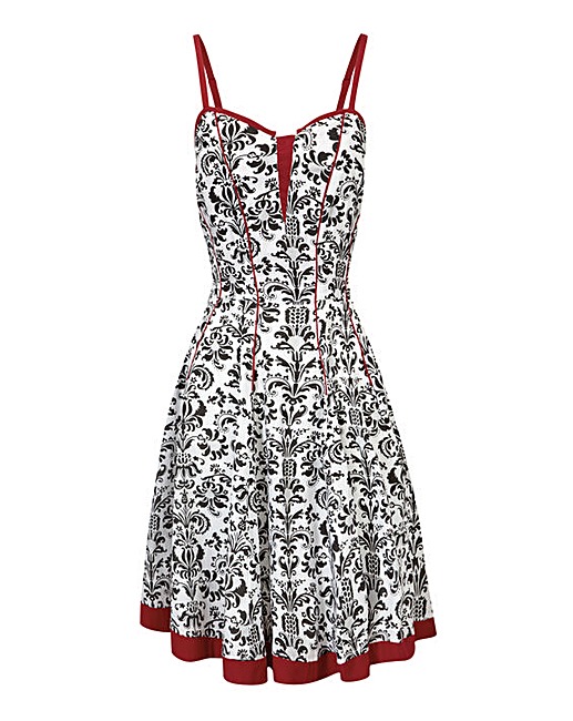 Joe Browns Fleur De Lys Print Dress | Simply Be