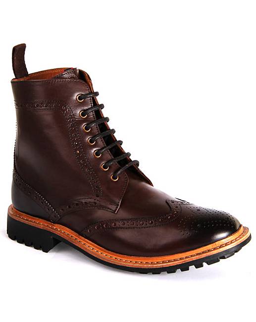 Chatham York Goodyear Welted Brogue Boot | Jacamo