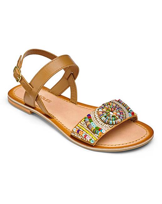 Heavenly Soles Sandals E Fit | J D Williams