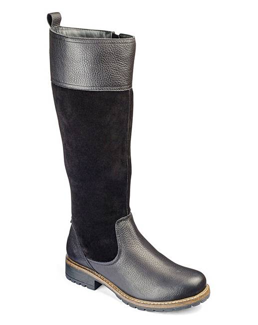 Heavenly Soles Boots E Fit Curvy Calf | Simply Be