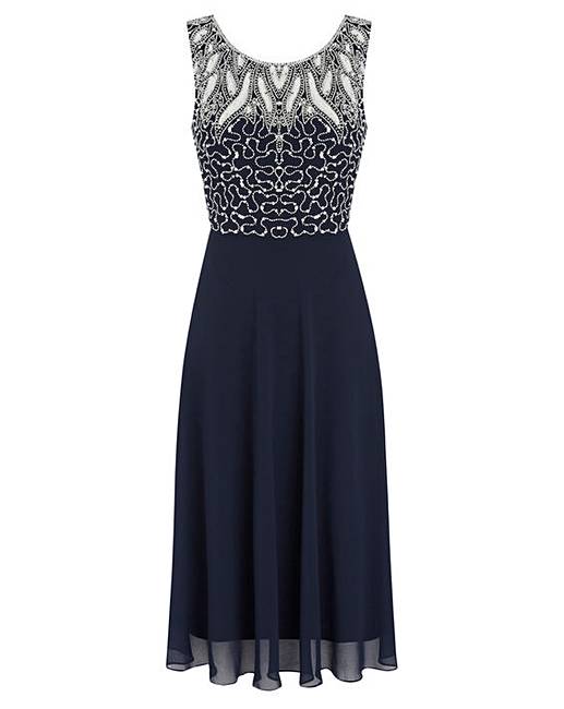 JOANNA HOPE Embellished Dress | Fifty Plus
