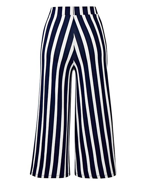 Stripe Wide-Leg Jersey Culottes | Ambrose Wilson