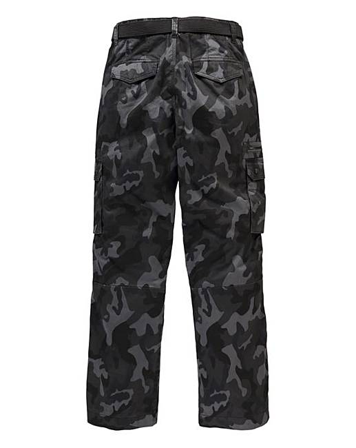 Jacamo Camo Carson Cargo Pant 31in | Jacamo