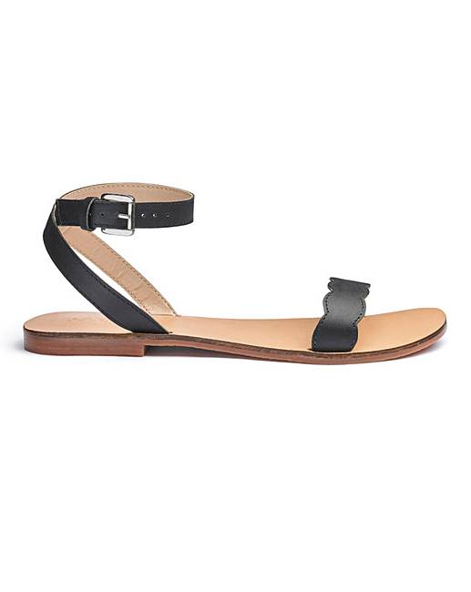 Sole Diva Leather Sandals E Fit | Simply Be