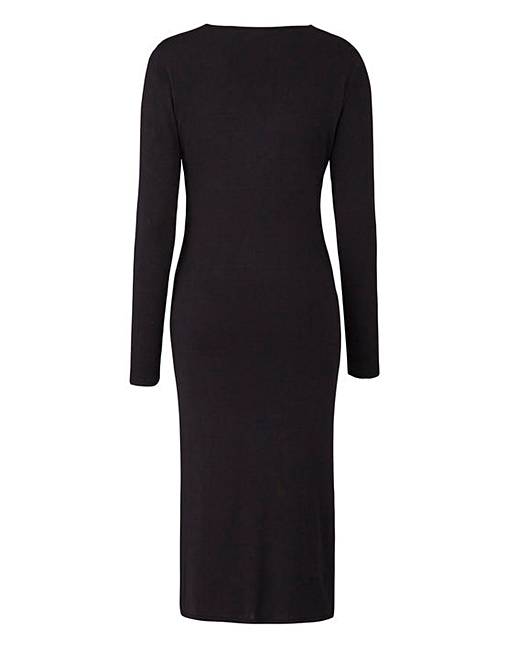 Black Knitted Dress | Simply Be