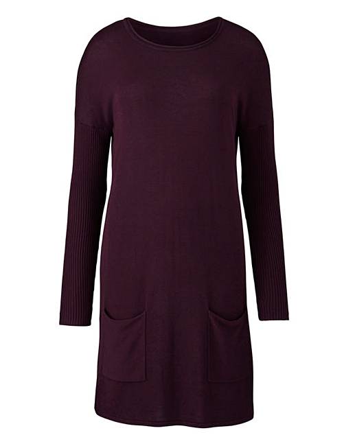 Dark Purple Tunic With Pockets | Simply Be