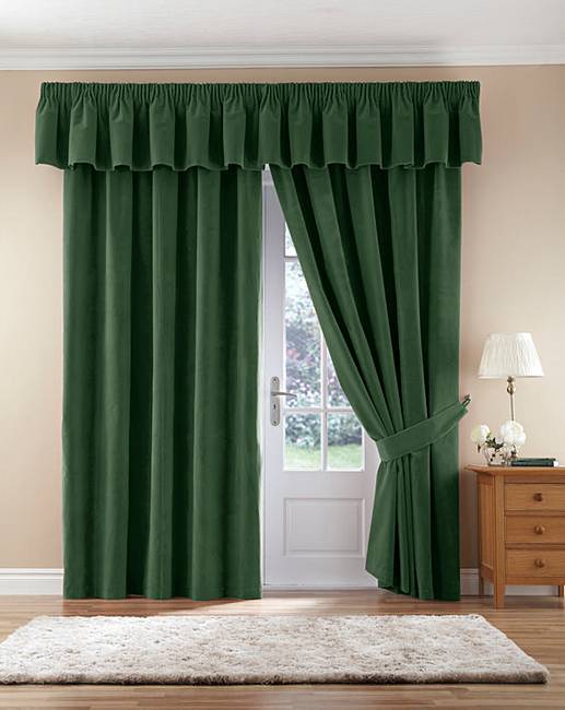 Thermal Velour Pencil Pleat Curtains | Fifty Plus