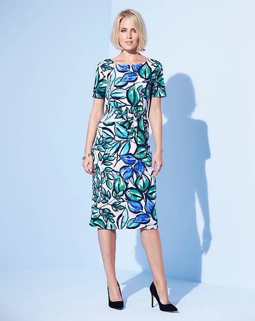 Nightingales Printed ITY Dress  J D Williams