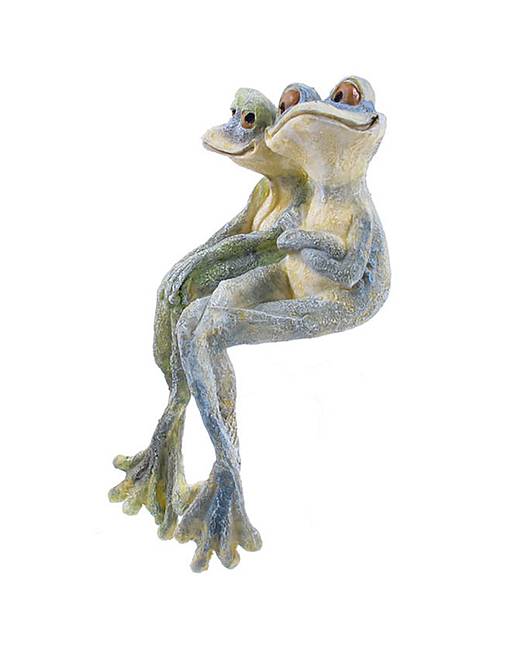 Cute Frog Couple Shelf Sitting Ornament | J D Williams