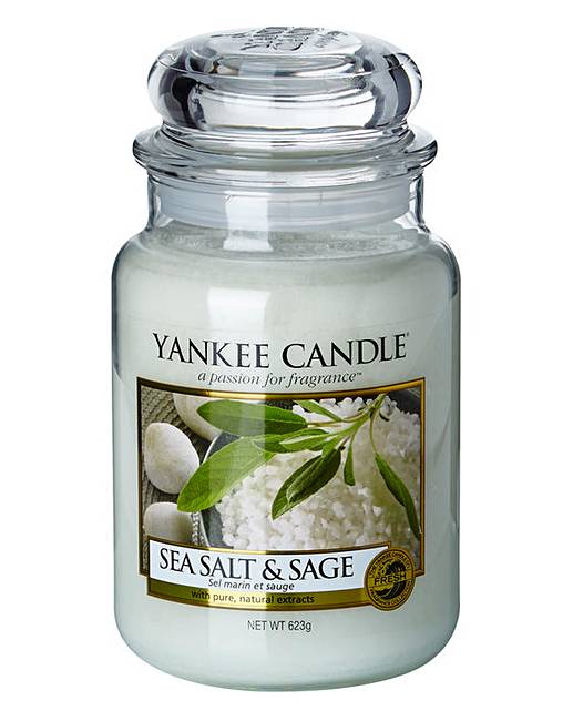 Yankee Candle Sea Salt & Sage Large Jar Home Beauty & Gift Shop