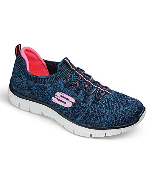 Skechers Stretch Knit Bungee Slip On | J D Williams