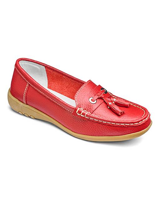 Cushion Walk Leather Loafers EEE Fit | Fifty Plus