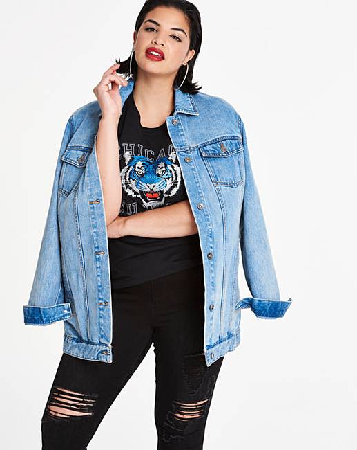  Oversized  Denim Jacket  Simply Be