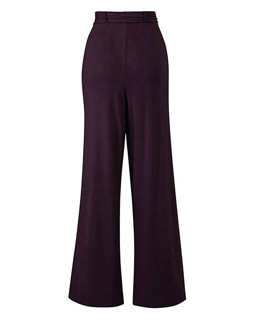 Stretch Jersey Wide Leg Trousers Regular | Simply Be