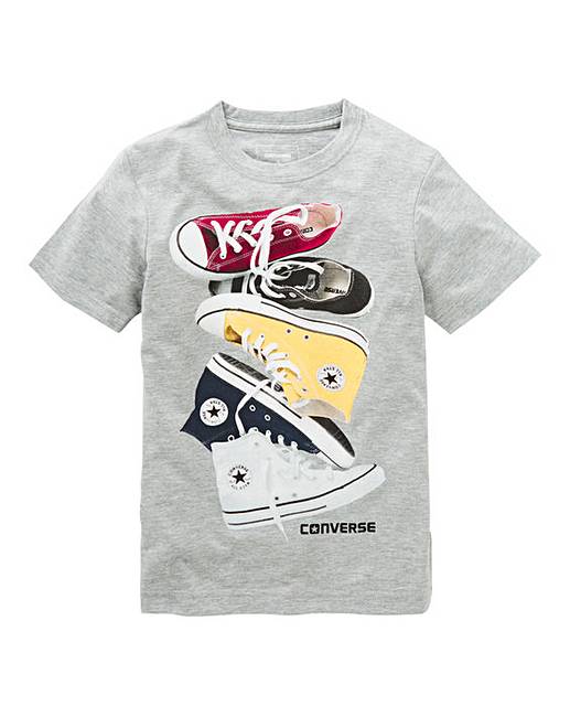 Converse Boys Chucks Stacked T-Shirt | Fashion World