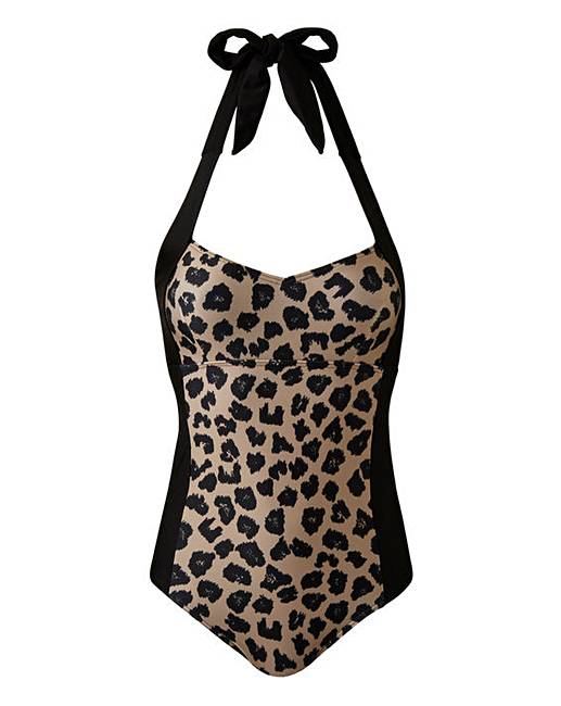 whistles animal print swimsuit