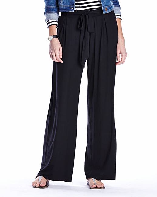 Stretch Jersey Wide Leg Trousers Regular | Simply Be