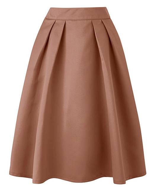 Satin Prom Skirt with Pockets | Simply Be