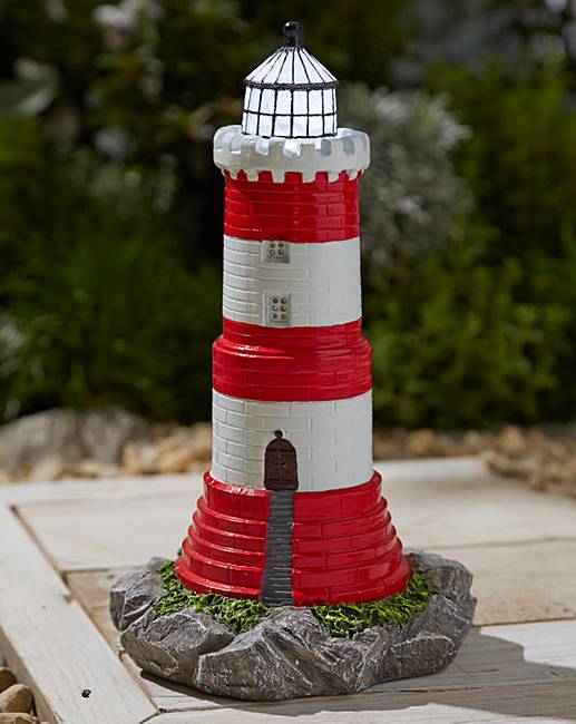 Solar Lighthouse With Flashing Light | Fifty Plus