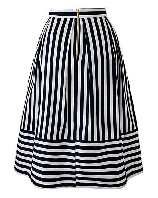 Closet Striped Prom Skirt | Simply Be