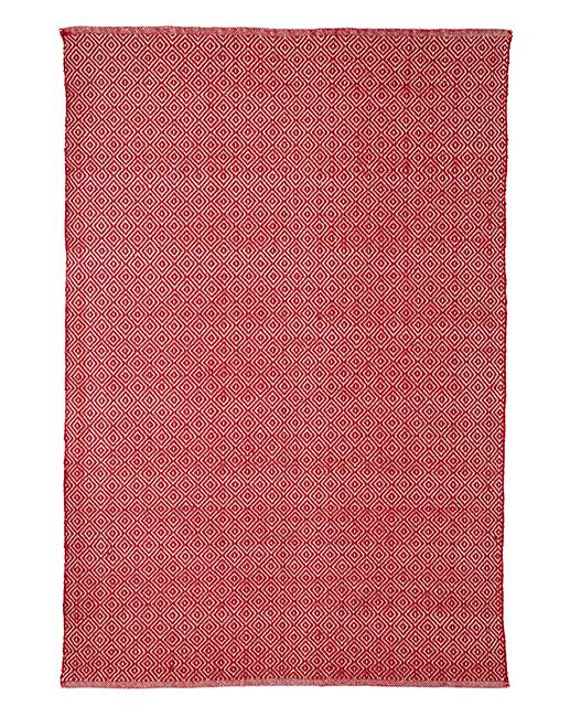 Diamond Flatweave Rug Large J D Williams