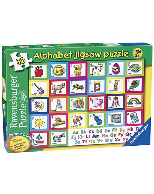 Alphabet Jigsaw Puzzle 30 pc | Fashion World