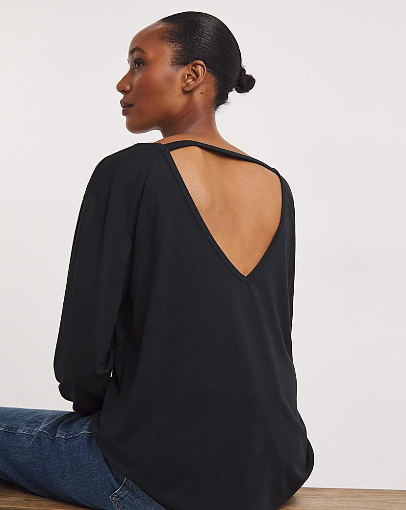 Cut Out Long Sleeve Top