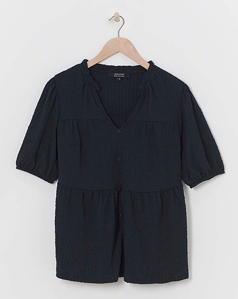 Crinkle Tiered Top