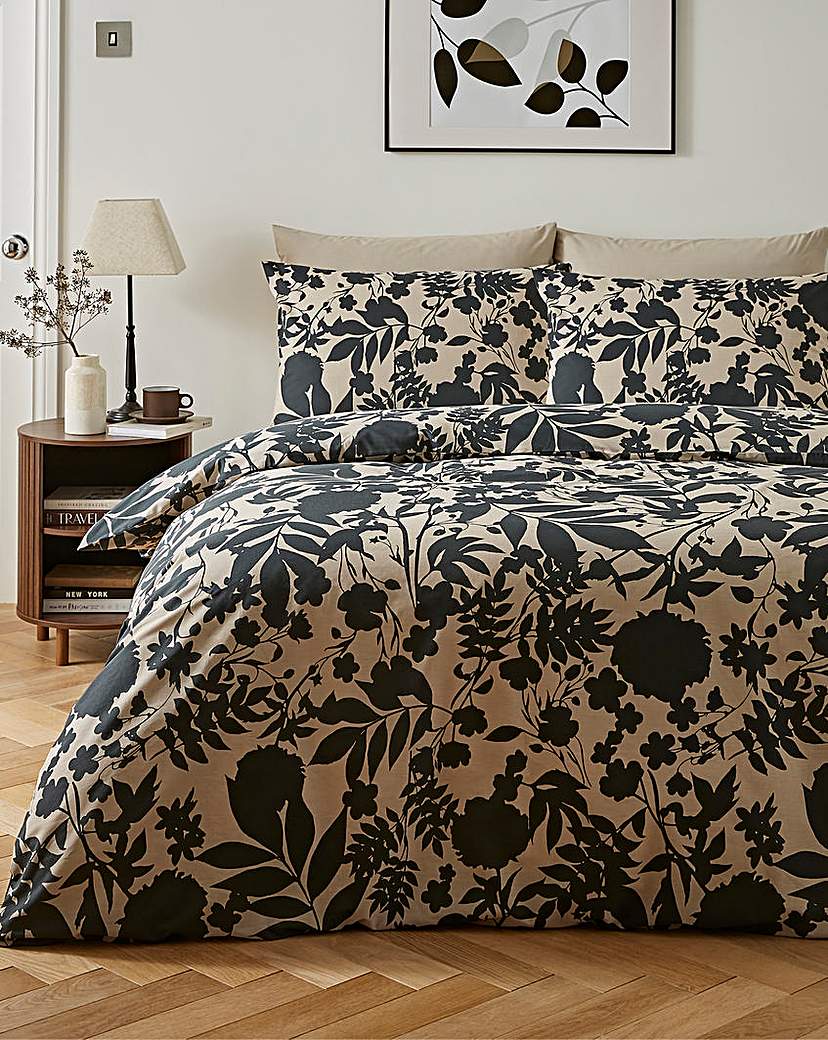 Silhouette Floral Duvet Set